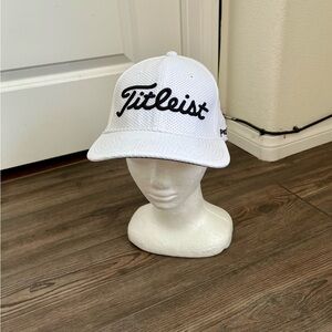 Titleist White Mesh Golf Hat